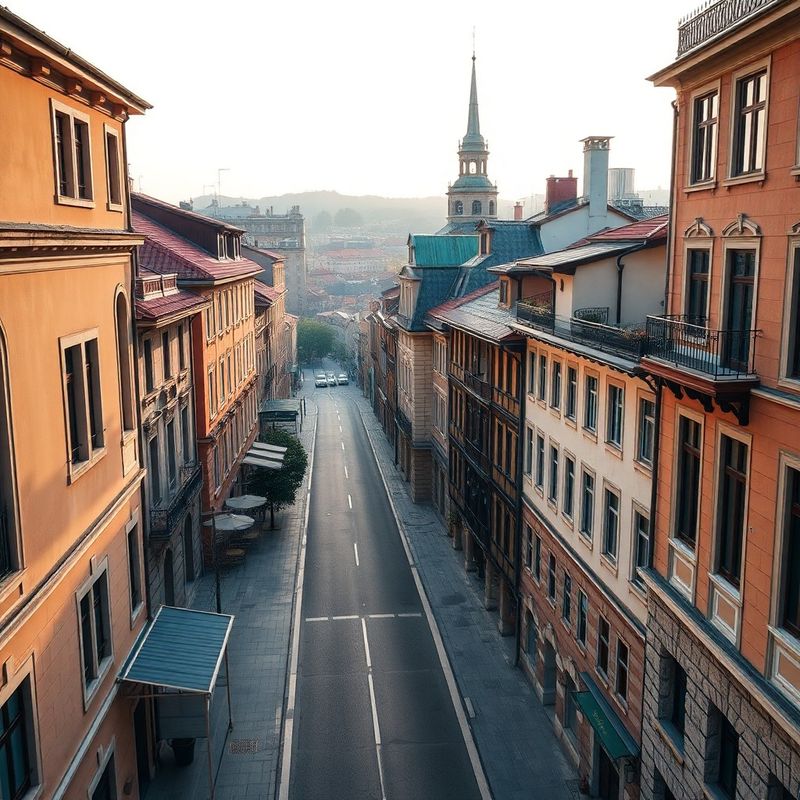 Strada Domnească, Galați — vedere stradală